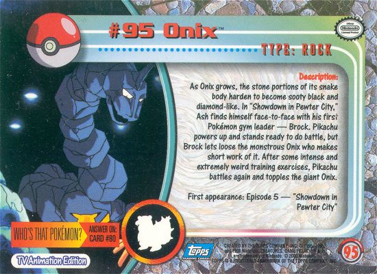 Onix sv2a 95  Pokemon TCG POK Cards