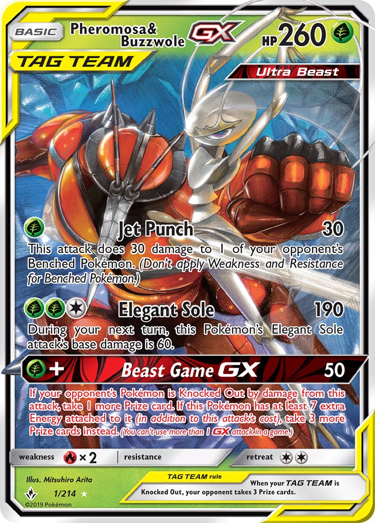 Pheromosa & Buzzwole-GX - 1 - Unbroken Bonds