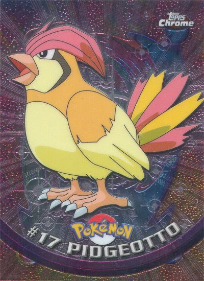 Pidgeotto - 17 - Topps - Chrome series 1 - front