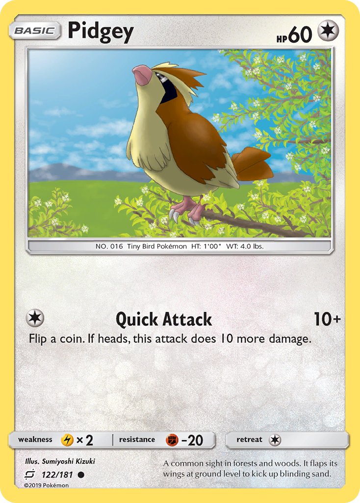 Pidgey - 122 - Team Up