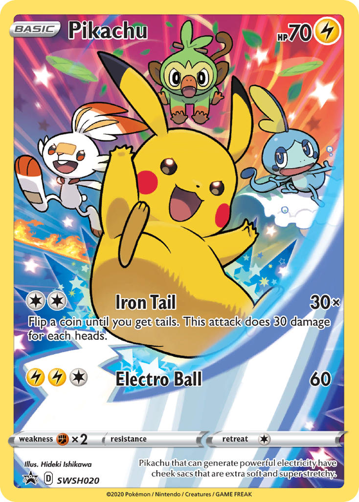 Pikachu - SWSH020 - Sword & Shield Promos