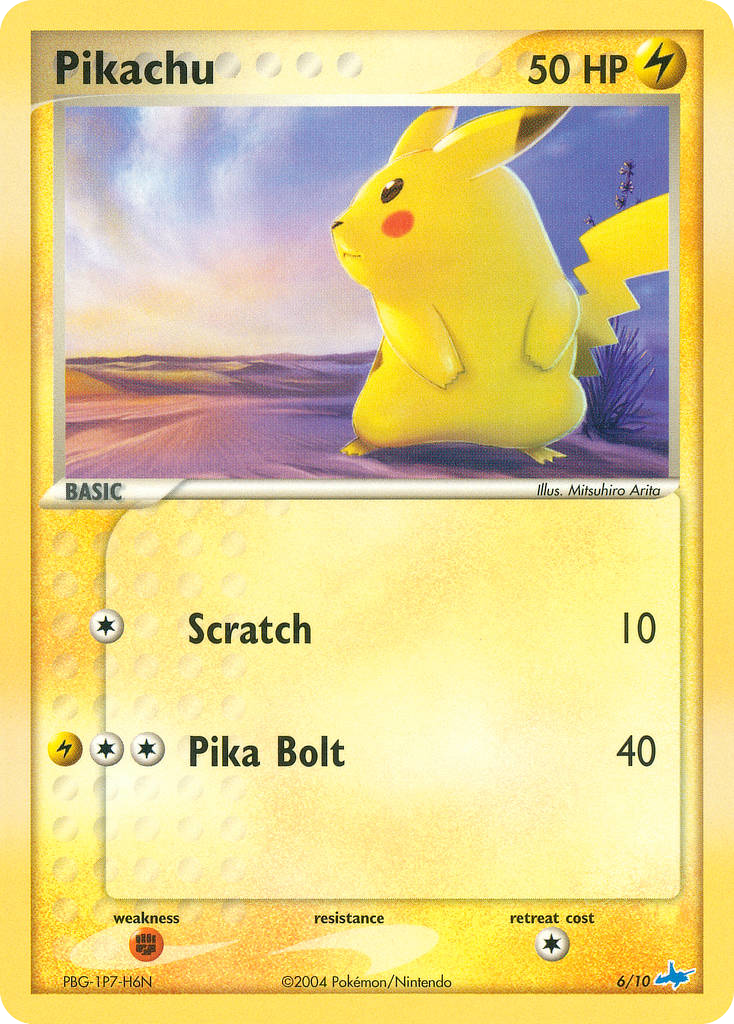 Check the actual price of your Pikachu 6/10 Pokemon card