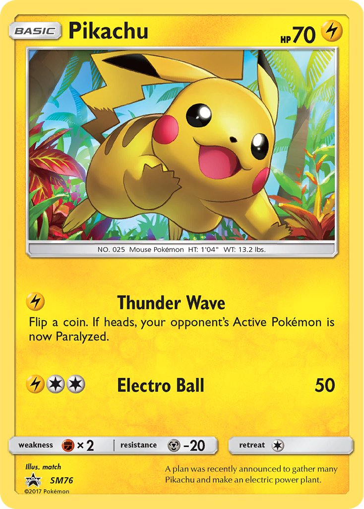 Pikachu - SM76 - Sun & Moon Promos