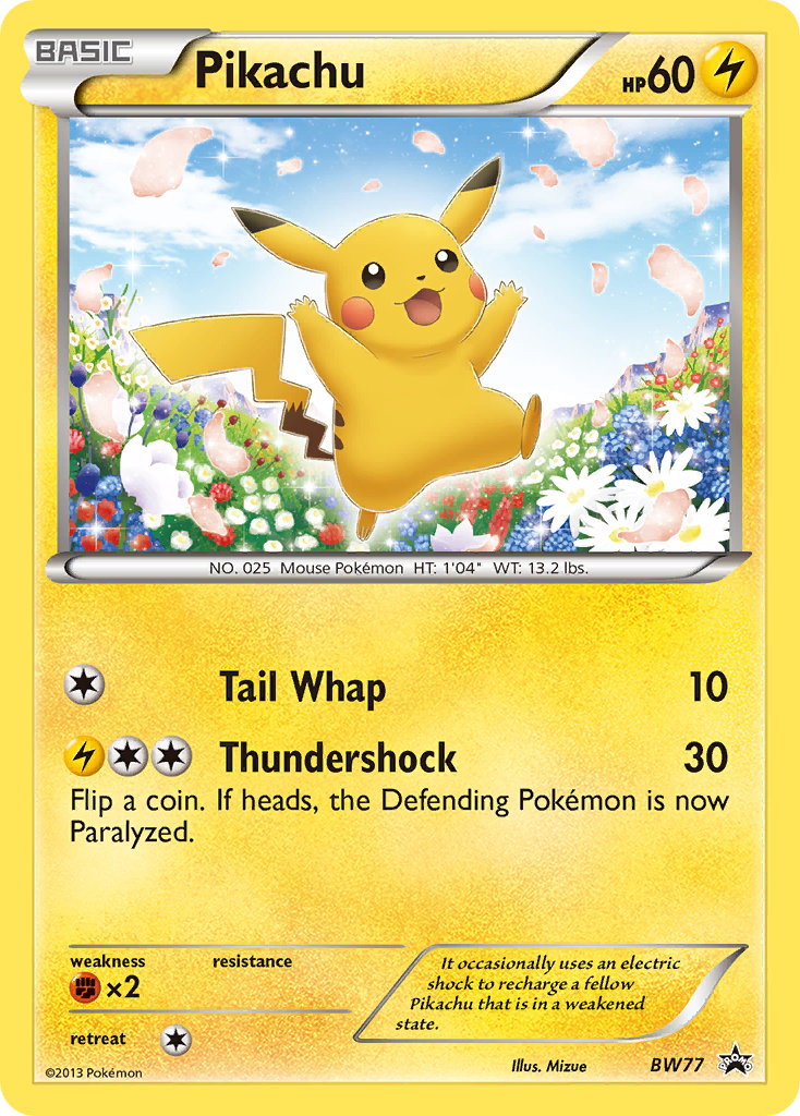 Pikachu - BW77 - Black & White Promos