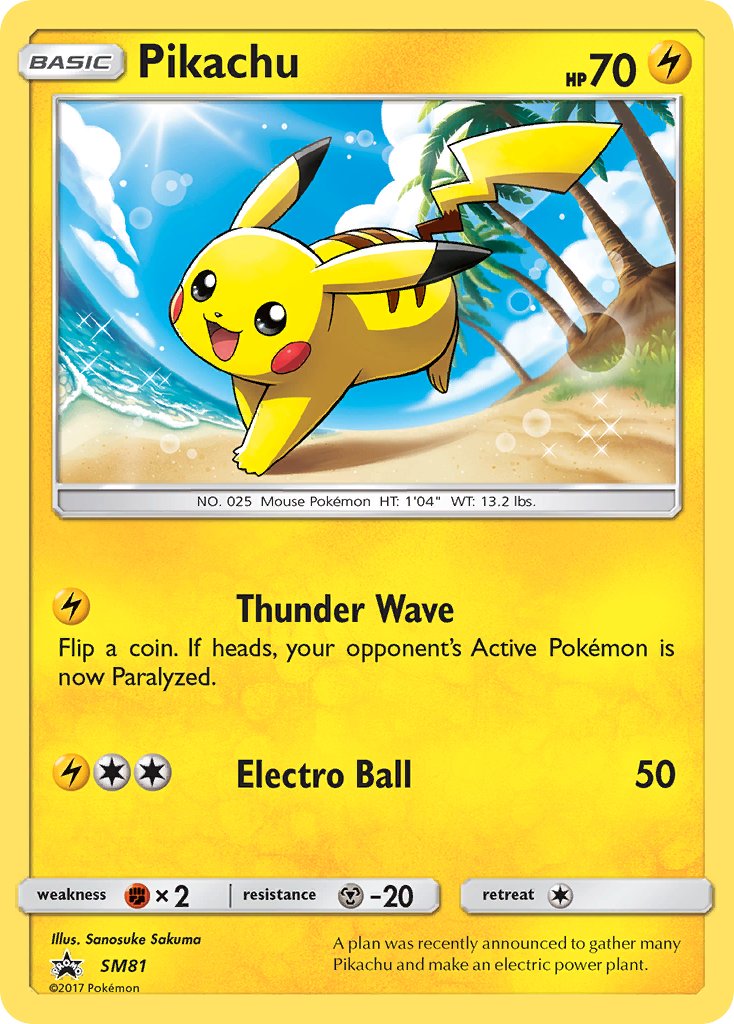 Pikachu - SM81 - Sun & Moon Promos