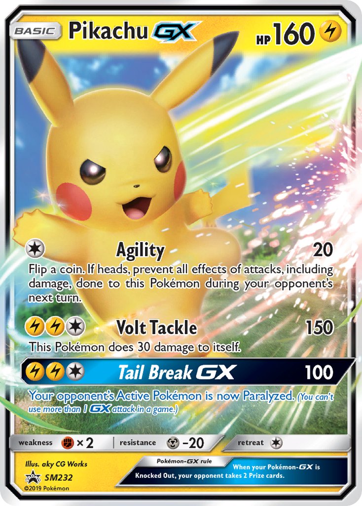 Pikachu-GX - SM232 - Sun & Moon Promos