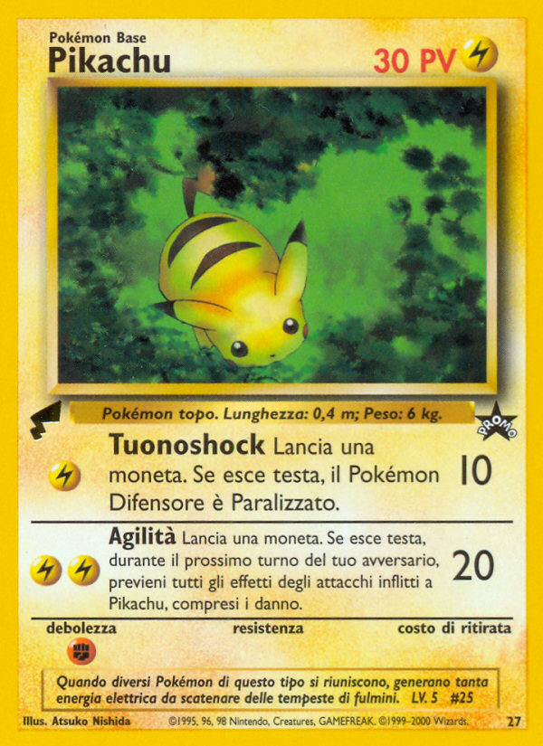 Pikachu - Italian - World Collection 2000