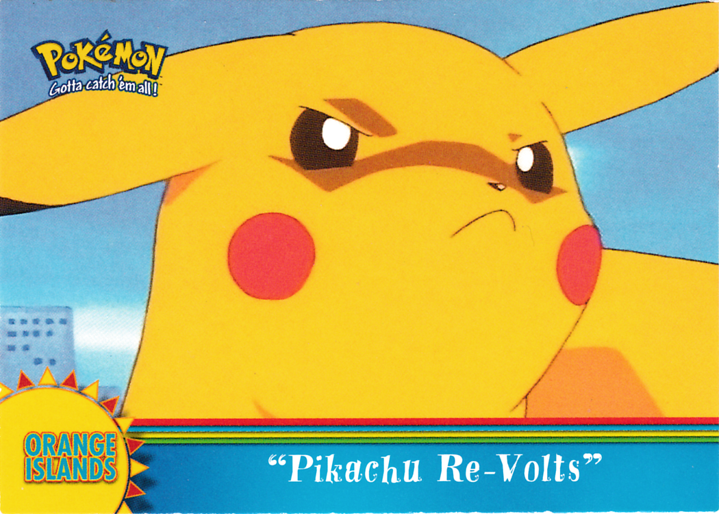 Pikachu Re-Volts - OR3 - Topps - Series 3 - front