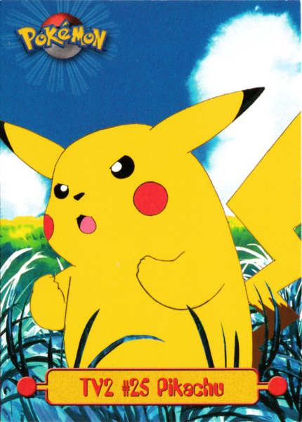 Pikachu - TV2 - Topps - Series 1 - front
