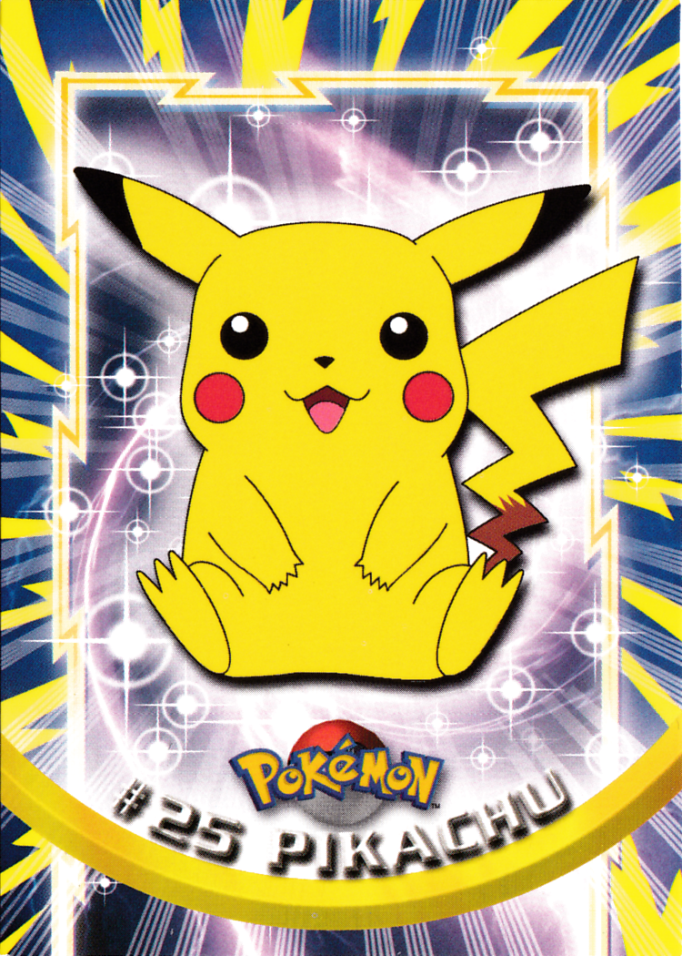 Pikachu - 25 - Topps - Series 1 - front
