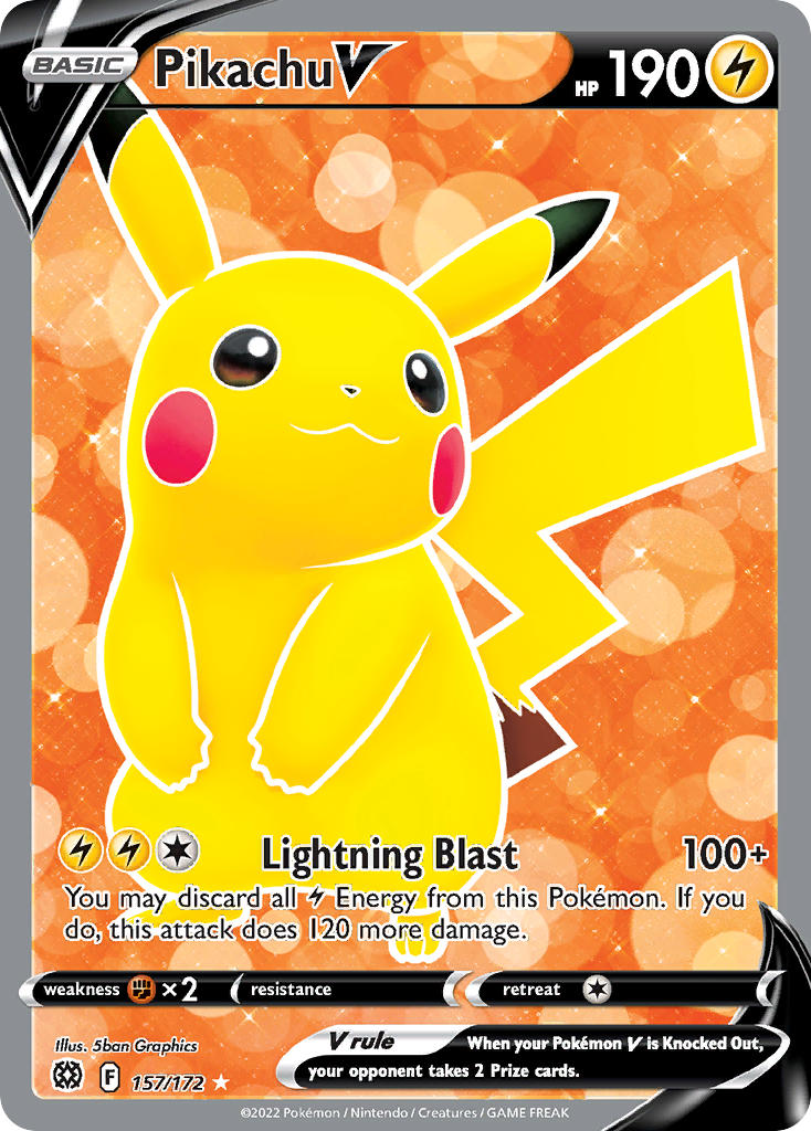 Pikachu V - 157 - Brilliant Stars