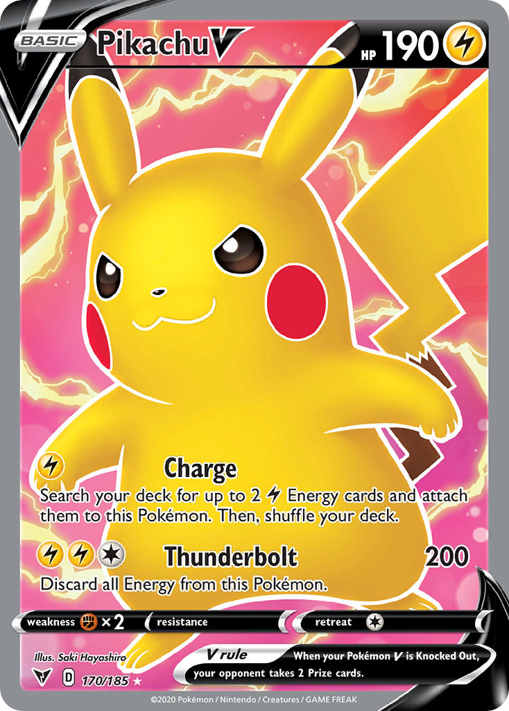 Pikachu V - 170 - Vivid Voltage