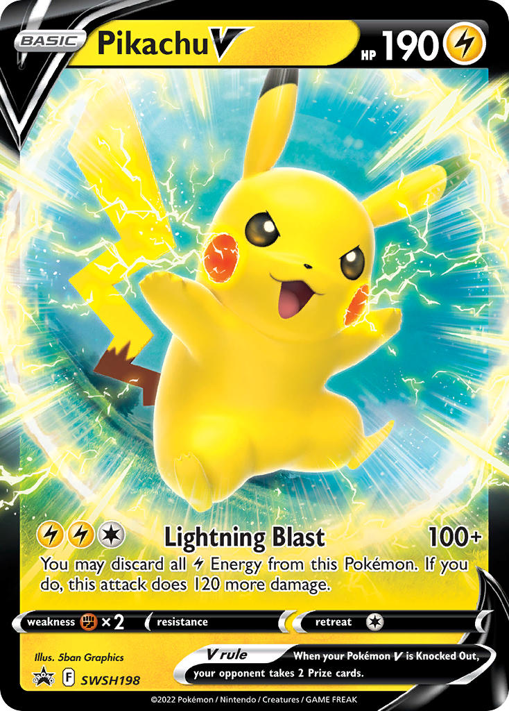 Pikachu V - SWSH198 - Sword & Shield Promos