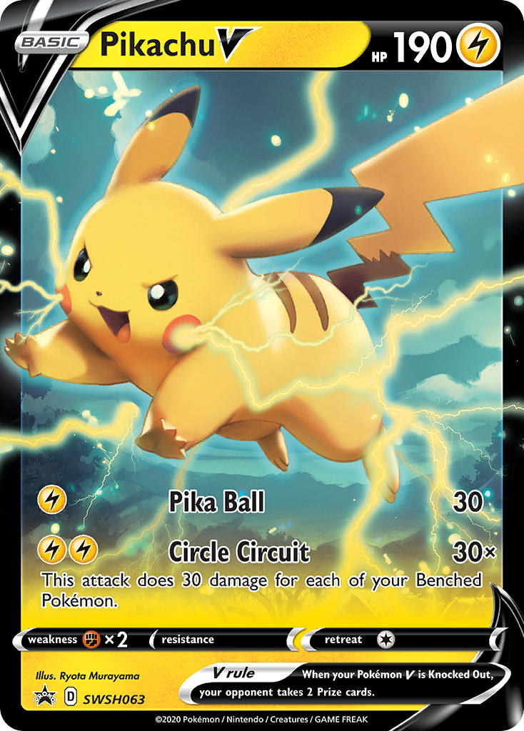 Pikachu V - SWSH063 - Sword & Shield Promos