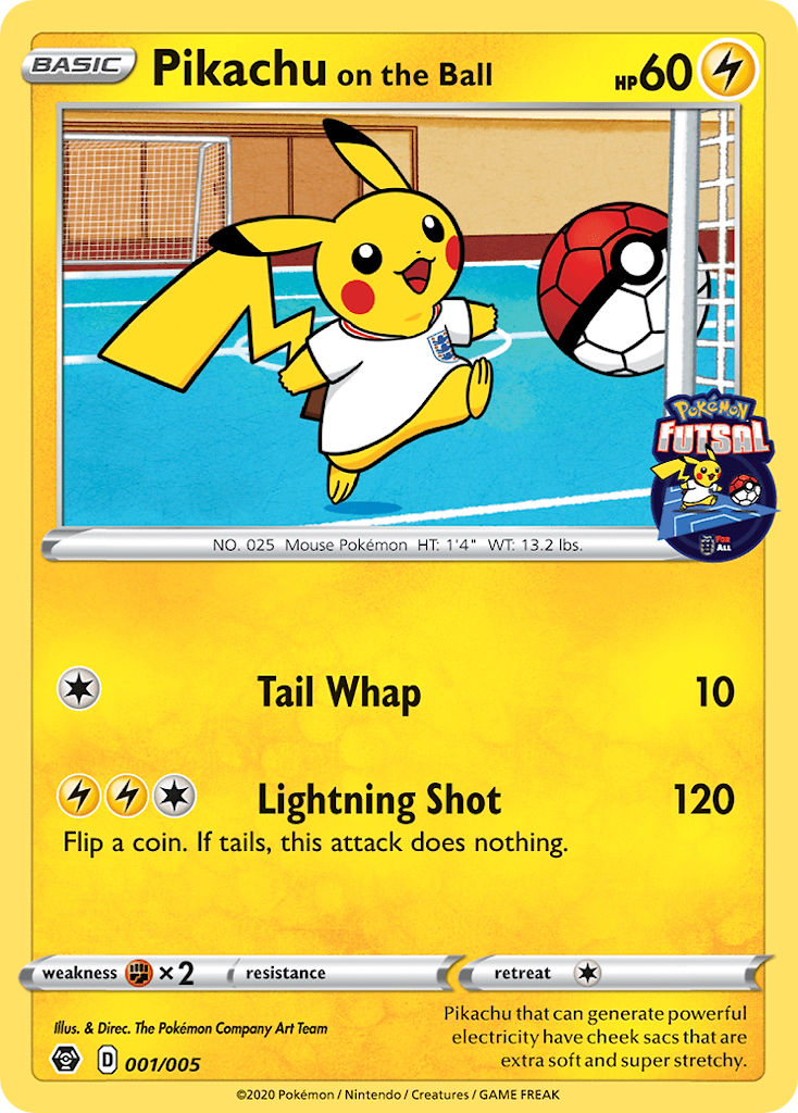 Pikachu on the Ball - 1 - Pokemon Futsal Promos 2020