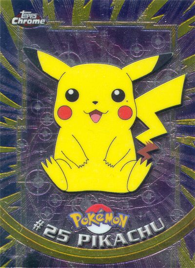Pikachu - 25 - Topps - Chrome series 1 - front