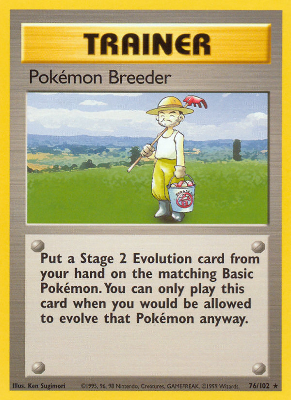 Pokémon Breeder Base set Unlimited