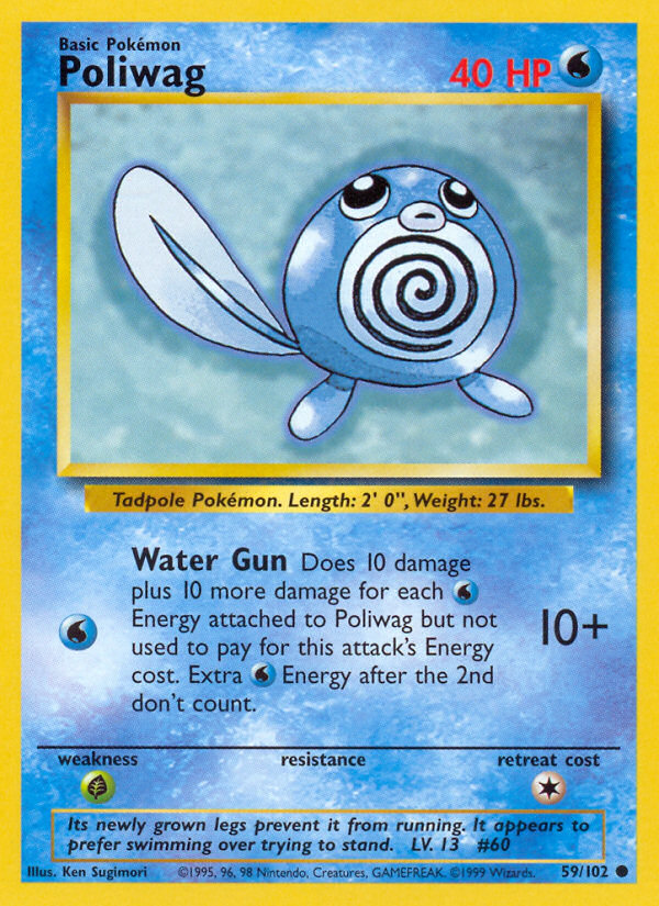 Poliwag Base set Unlimited