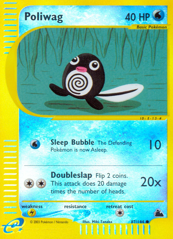 Poliwag - 87/144 - Reverse holo - Skyridge