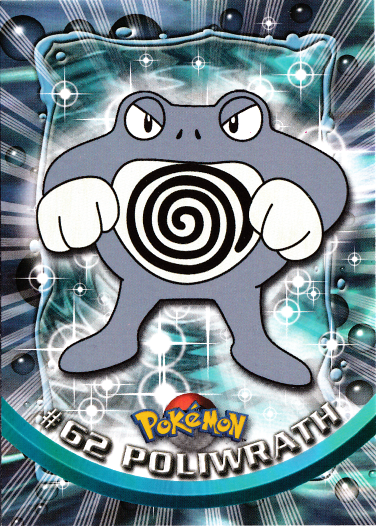 Poliwrath - 62 - Topps - Series 1 - front