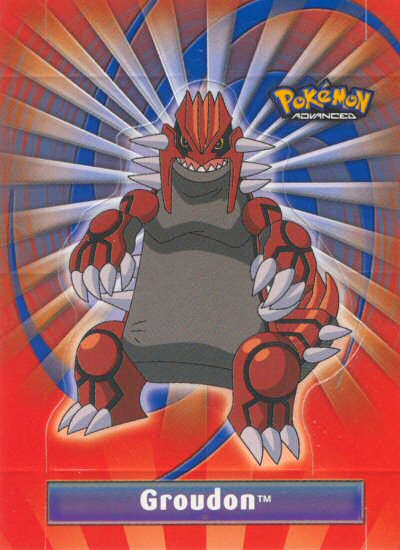 Groudon - 6 of 10 - Topps - Pokemon Advanced - front