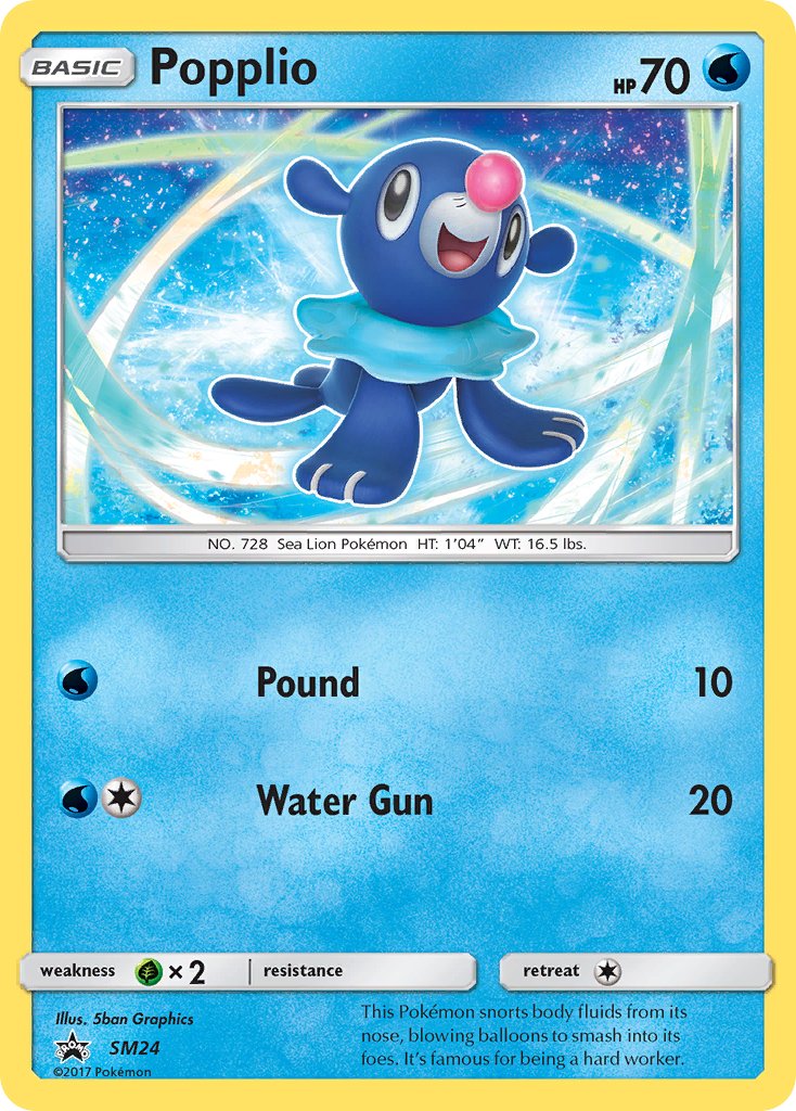 Popplio - SM24 - Sun & Moon Promos