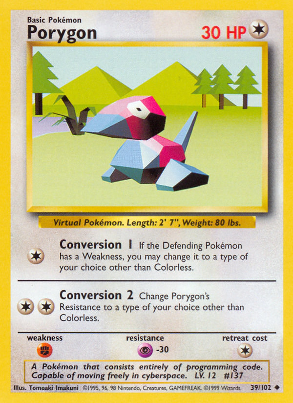 Porygon Base set Unlimited