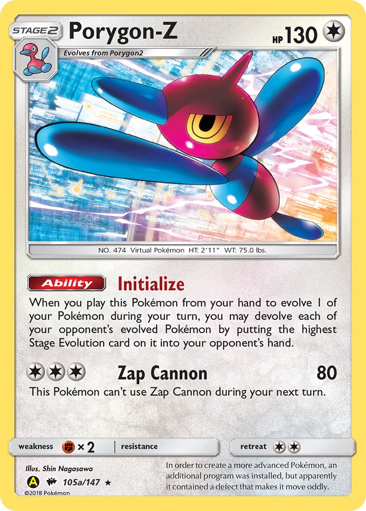 Porygon-Z - 105a - Burning Shadows