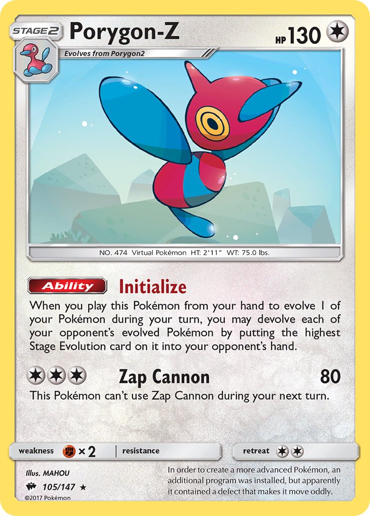 Porygon-Z - 105 - Burning Shadows