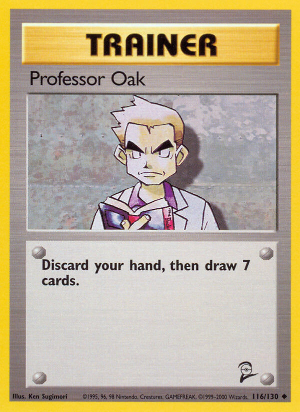 Professor Oak-116-Base Set 2