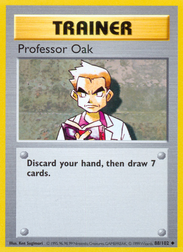 Professor Oak Base set Shadowless
