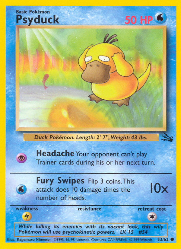 Psyduck Fossil set unlimited