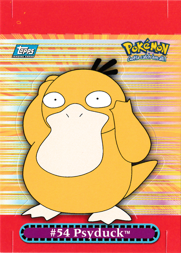 Psyduck - 7 of 10 - Topps - Series 3 - front