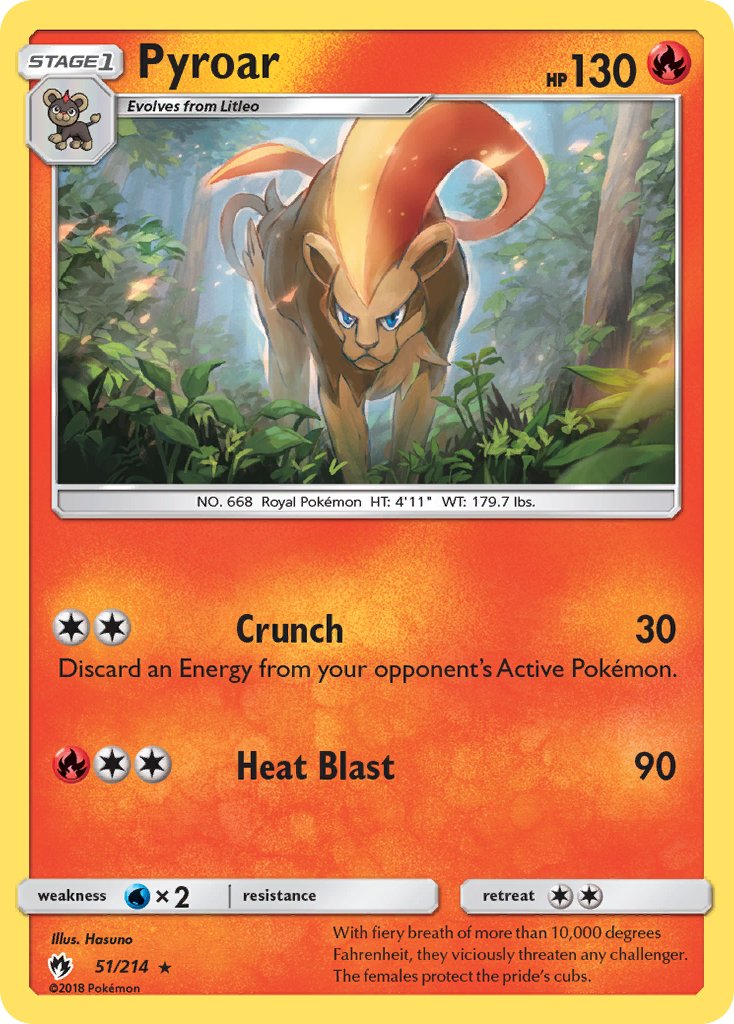 Pyroar - XY Phantom Forces Pokémon card 12/119