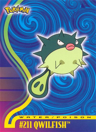 Qwilfish - 211 - Topps - Johto series - front