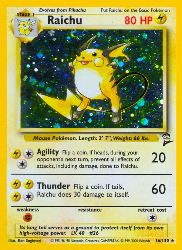 Raichu-16-Base Set 2