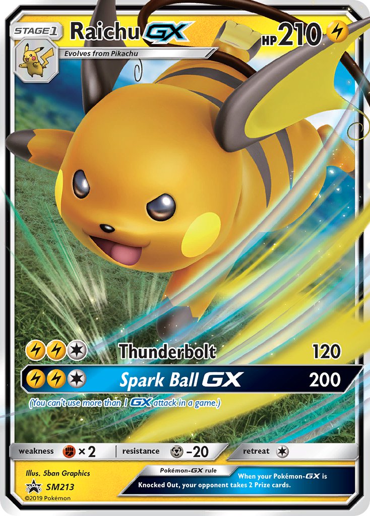 Raichu-GX - SM213 - Sun & Moon Promos