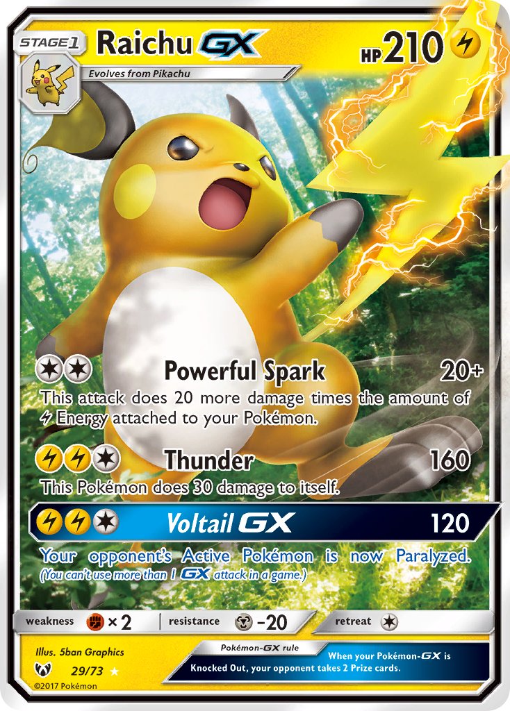 Raichu-GX - 29 - Shining Legends