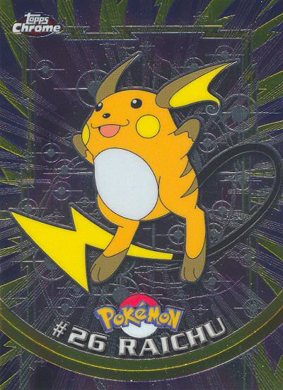 Raichu - 26 - Topps - Chrome series 1 - front