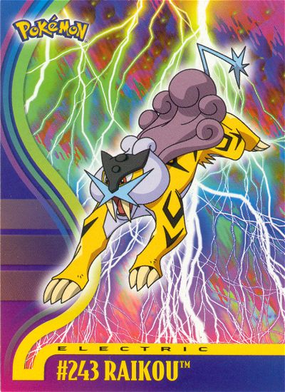 Raikou - 243 - Topps - Johto League Champions - front