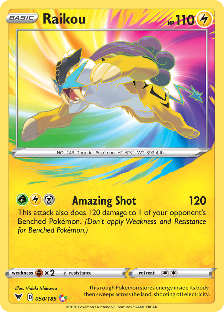 Check the actual price of your Raikou 050/185 Pokemon card