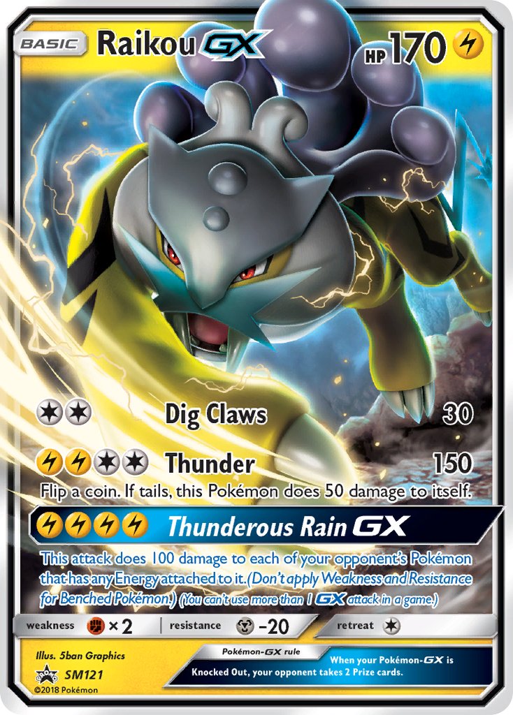 Raikou-GX - SM121 - Sun & Moon Promos