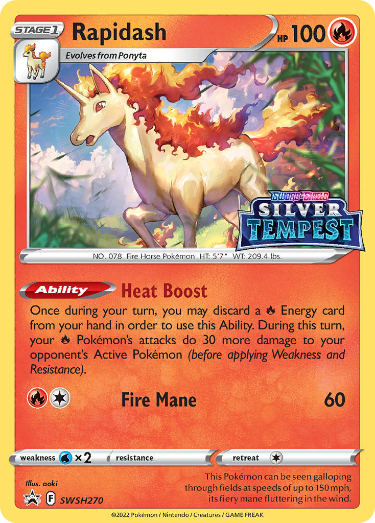 Rapidash - SWSH270 - Sword & Shield Promos