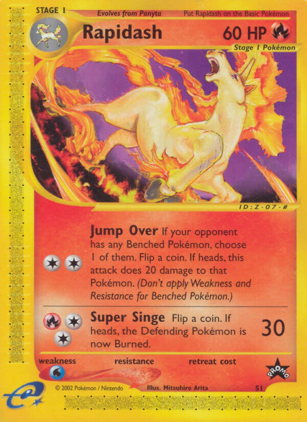 Rapidash - 51 - Wizards Black Star Promos