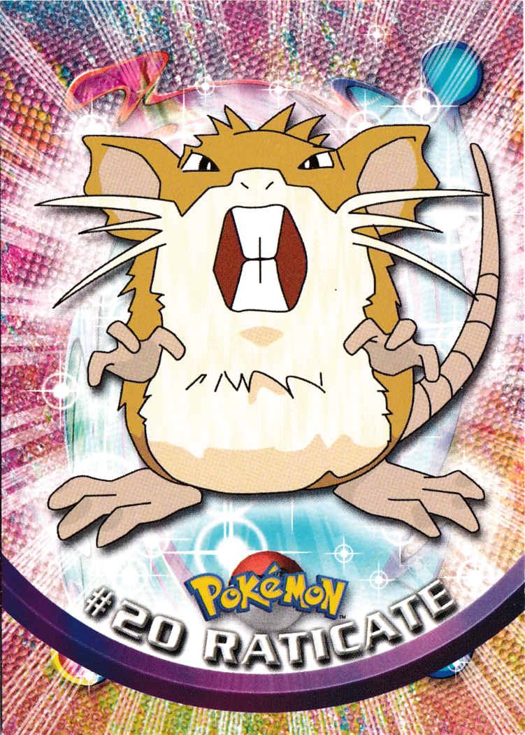 Raticate - 20 - Topps - Series 1 - front