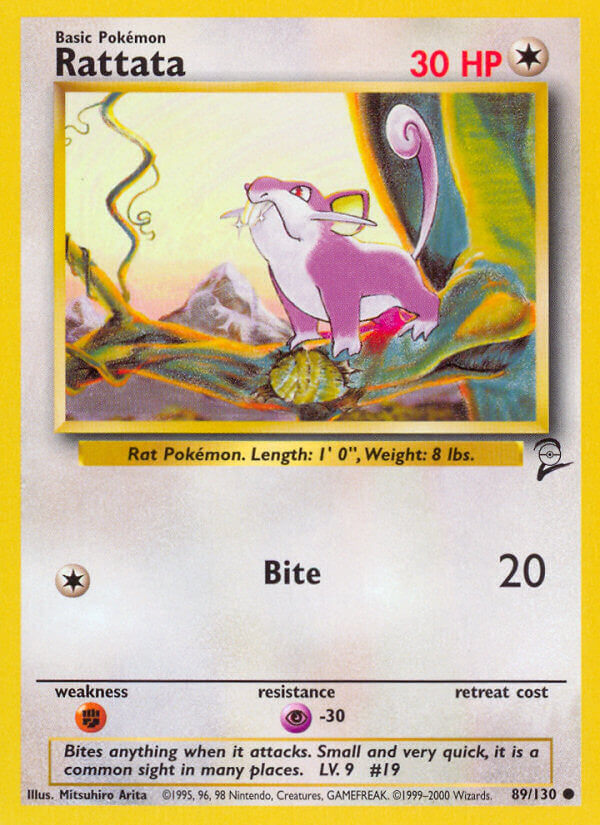 Rattata-89-Base Set 2