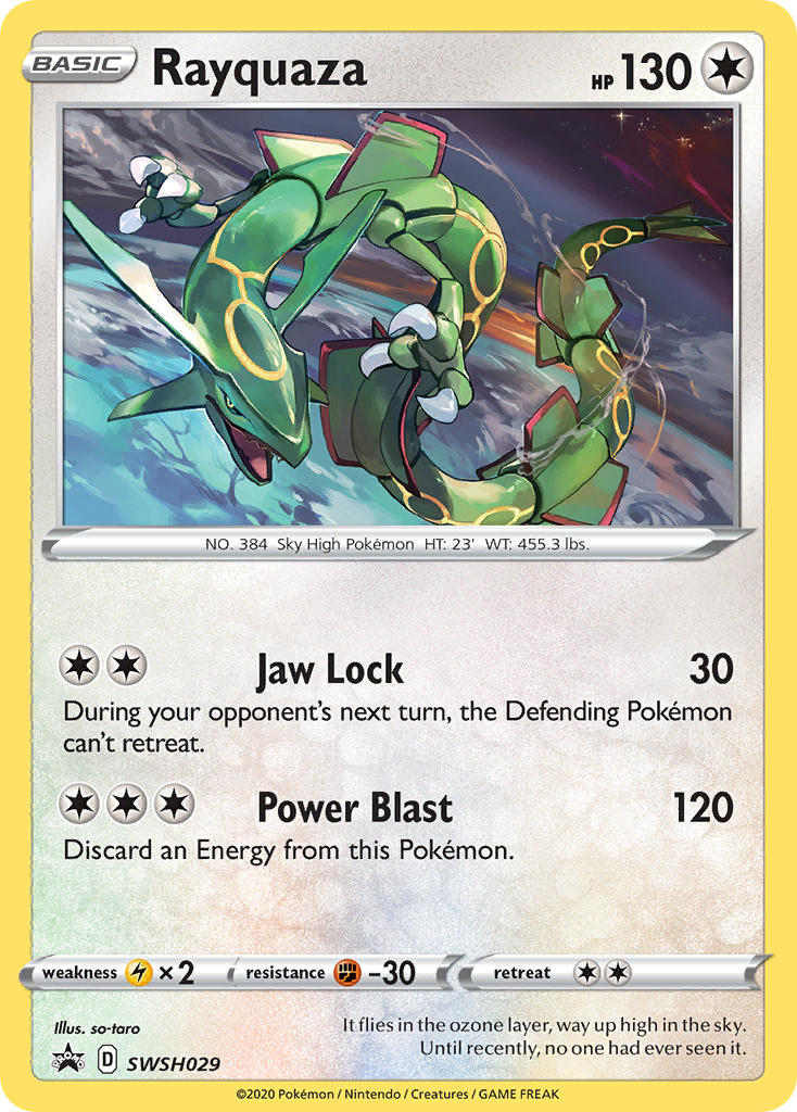 Rayquaza - SWSH029 - Sword & Shield Promos