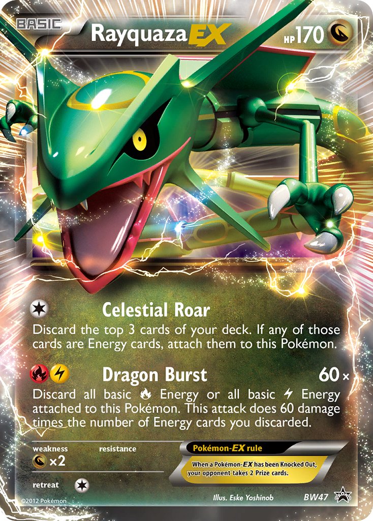 Rayquaza-EX - BW47 - Black & White Promos