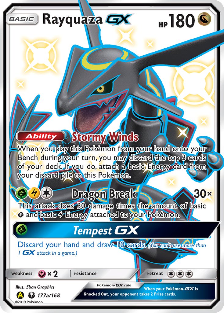 Rayquaza-GX - 177a - Celestial Storm