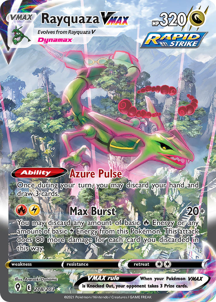 Rayquaza VMAX - 218 - Evolving Skies